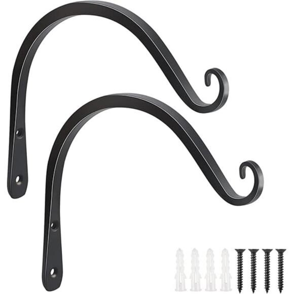 2 Pack 8 Inch Hanging Plant Bracket Wall Hooks Decorative Plant - Picture 7 of 7